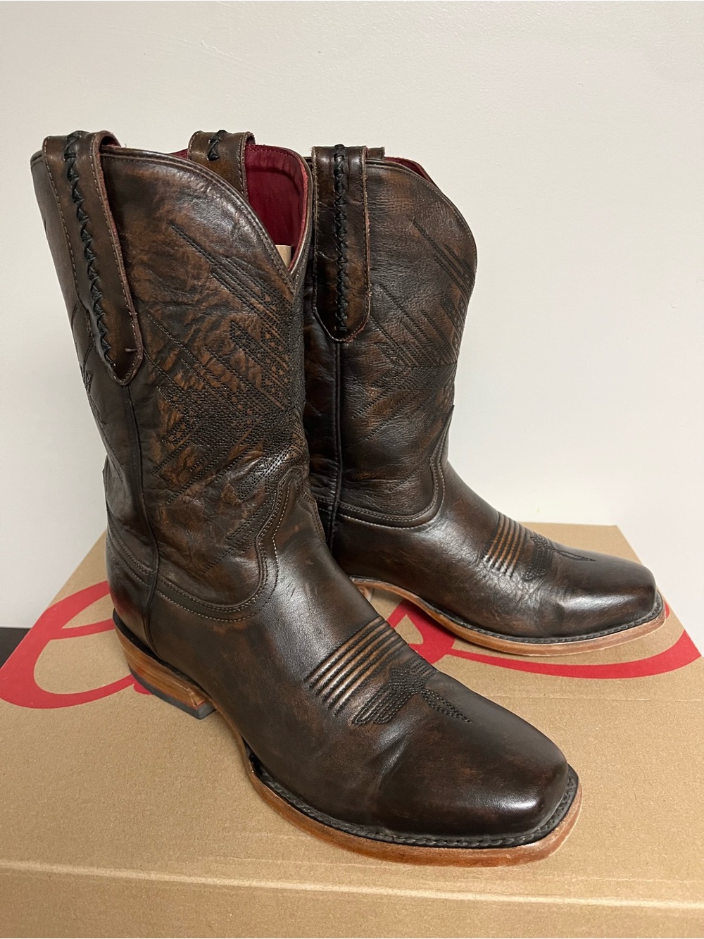 Chisos No.2 Cowboy boot in Brushed Brown